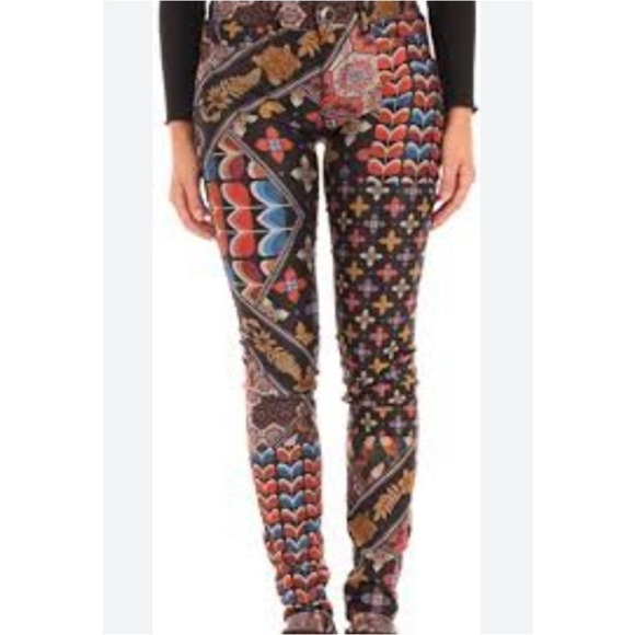 Desigual multicolor asymetric trousers style Holly size 38 EUR 8 USA 0326 - Picture 3 of 13